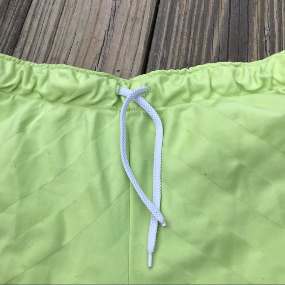 Nike Chartreuse Green Shorts - Picture 3 of 6